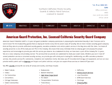 Tablet Screenshot of americanguardprotection.com